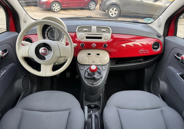 Fiat 500 cena 23800 przebieg: 113000, rok produkcji 2012 z Działdowo małe 46